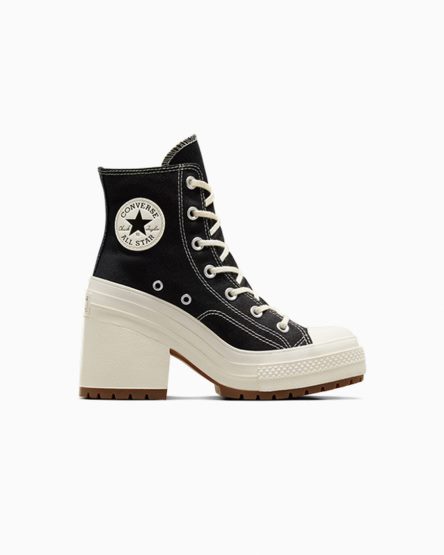 Women's Converse Chuck 70 De Luxe Heel High Top Shoes Black | AU 56C49B